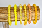 Yellow Beaded Stretch Bracelet | Minimalist Bead Stacking Bracelet