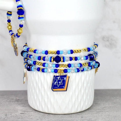 Hanukkah Celebration Charm Bracelets - 4 Piece Set
