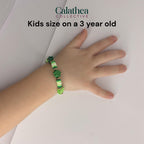 St. Patrick's Day Bracelet Collection: Green and Gold Beaded Bracelets with Shamrock Bead Accents