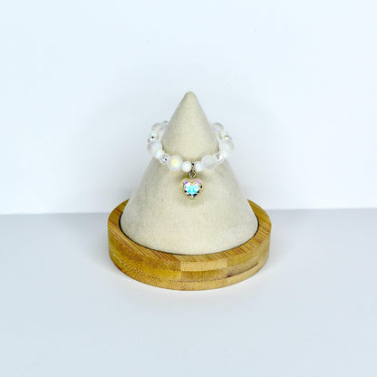 Crystal Heart Charm Necklace for Monster Doll