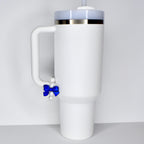 Blue Bow Pearl Tumbler Handle Bracelet