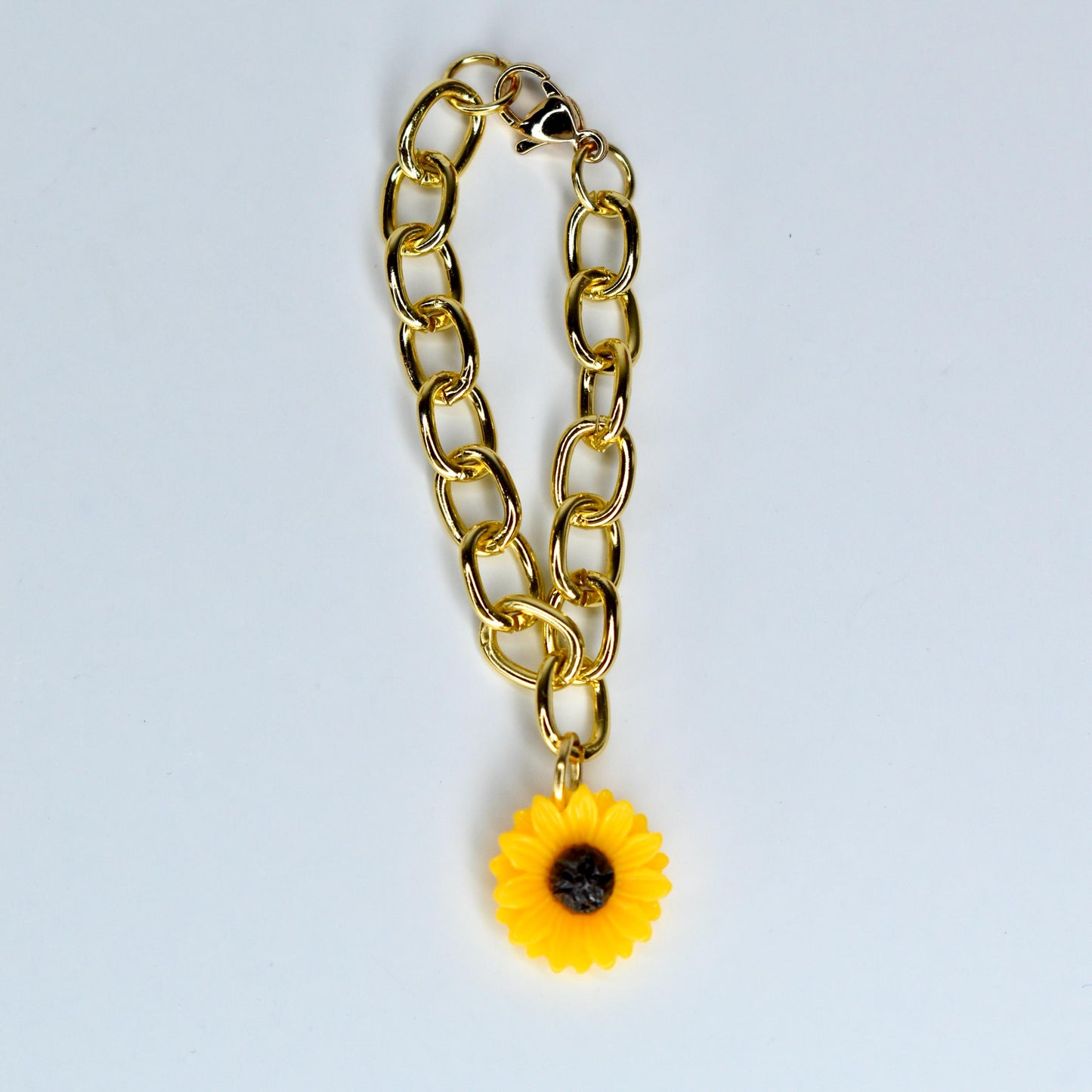 Gold Chain Sunflower Charm Necklace for Monster Doll