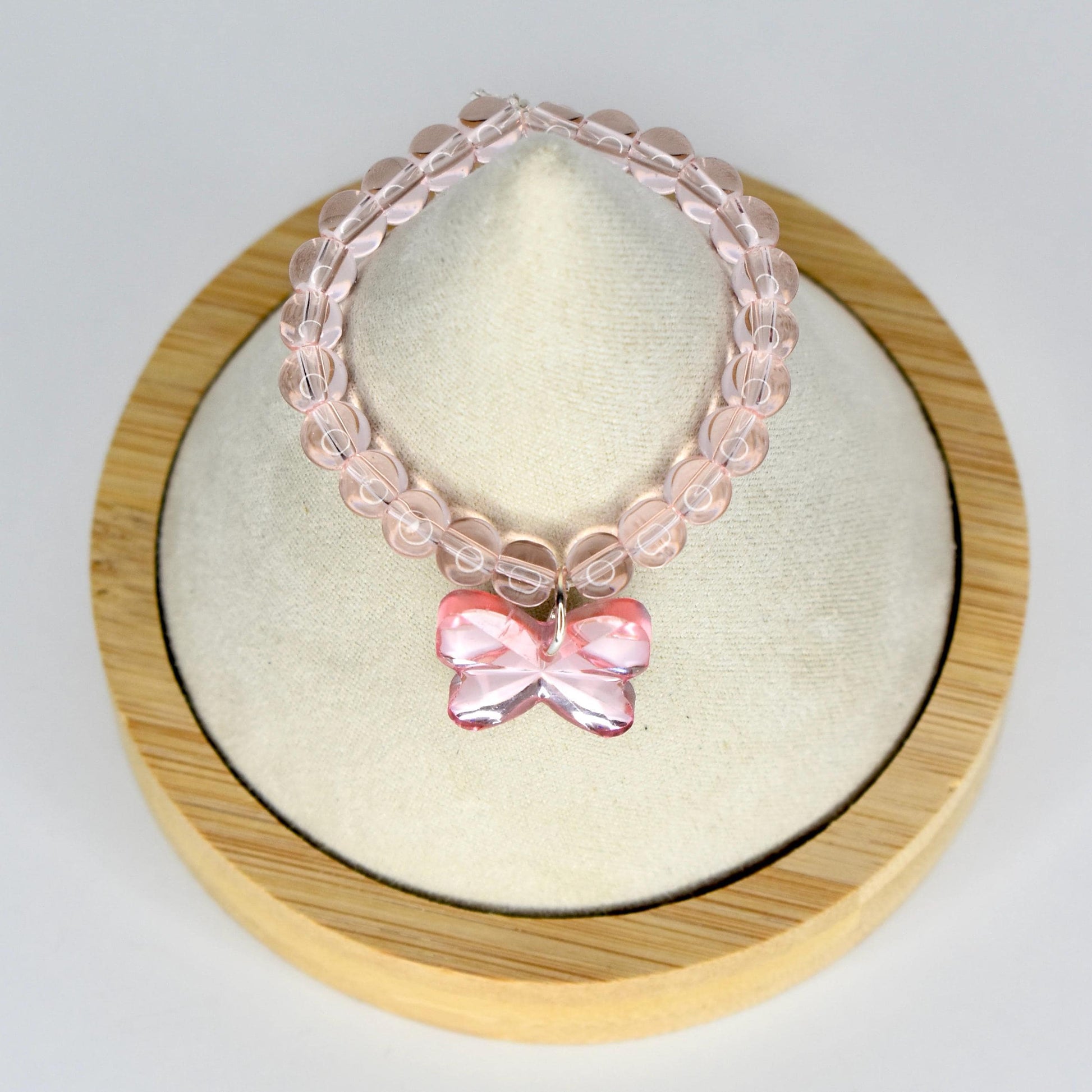 Pink Butterfly Charm Necklace for Monster Doll