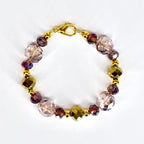 Mauve, Blush and Gold Cashmere Bracelet Collection