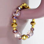 Mauve, Blush and Gold Cashmere Bracelet Collection