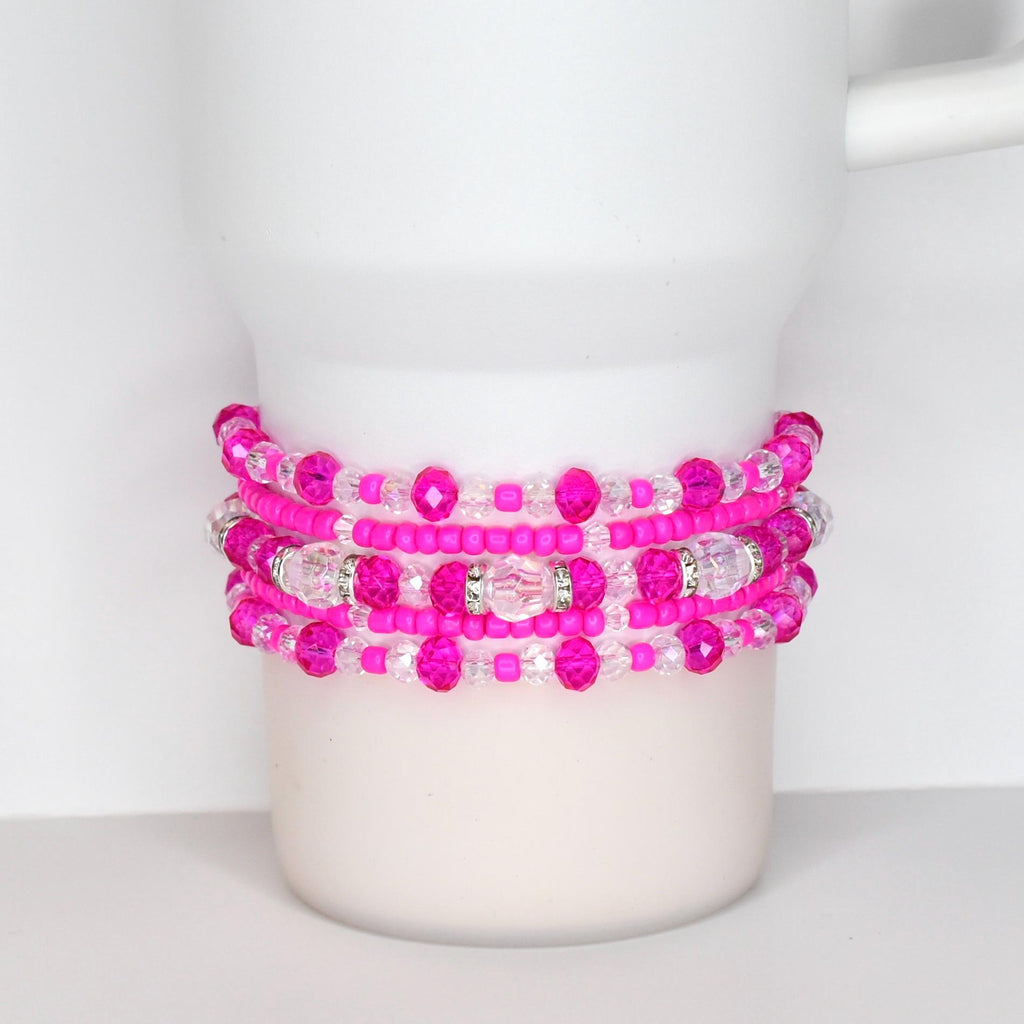 Hot Pink Violet Blossom Bracelet Collection