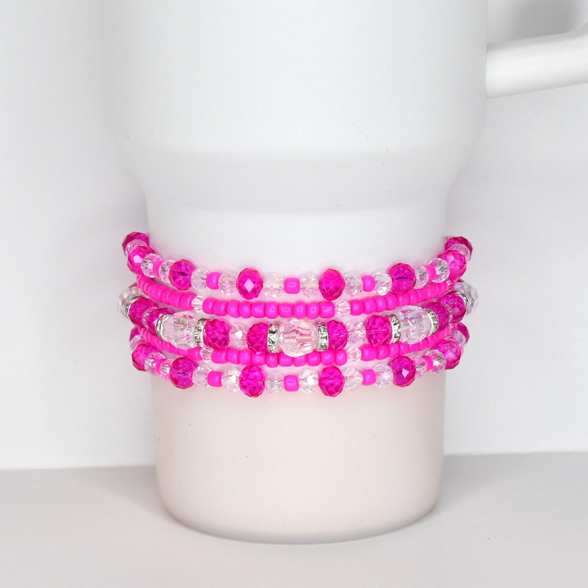 Hot Pink Violet Blossom Bracelet Collection