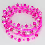 Hot Pink Violet Blossom Bracelet Collection