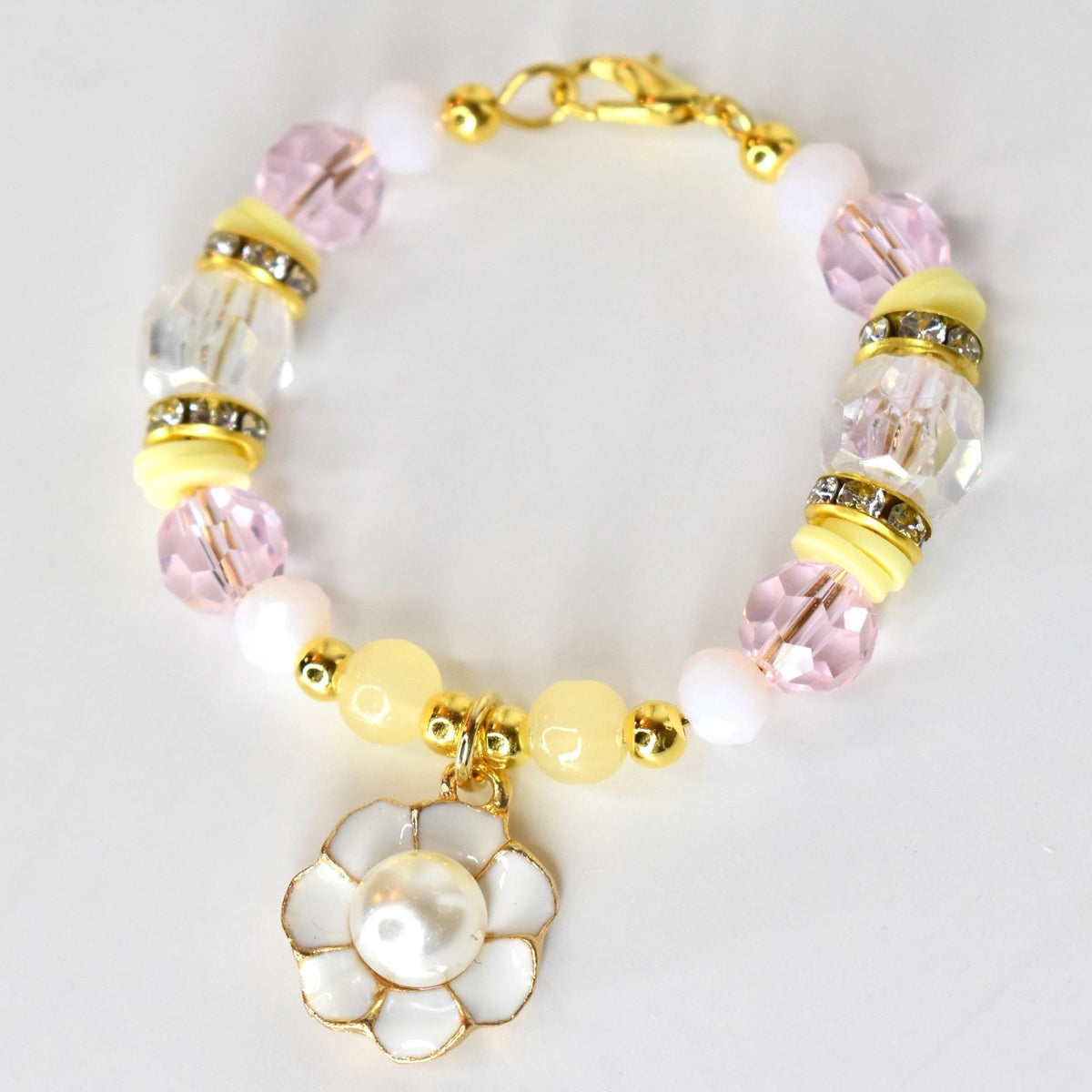 Pastel Spring Blossom Tumbler Handle Bracelet