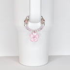 Flower Charm Tumbler Handle Bracelet in Pink Yellow and Green