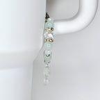 Flower Charm Tumbler Handle Bracelet in Pink Yellow and Green