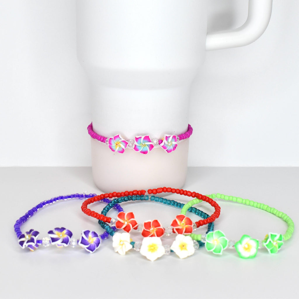 Plumeria Flower Bracelet Collection