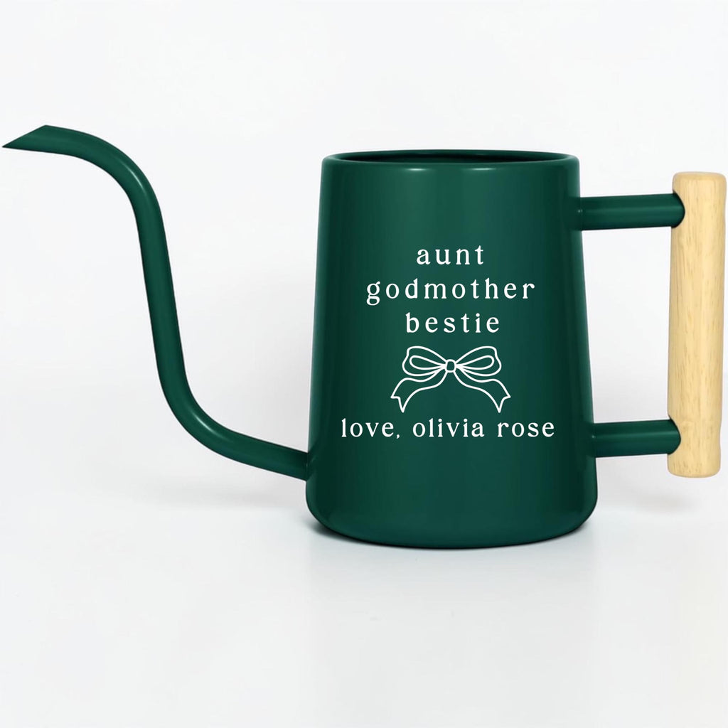 Personalized Watering Can | Coquette Bow Plant Lover Gift