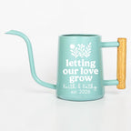 Personalized Watering Can with Wood Handle | Letting Our Love Grow