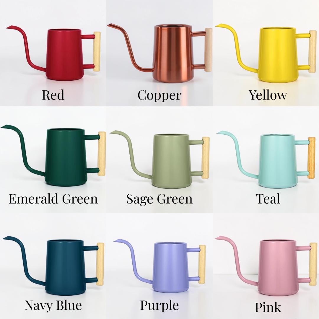 Personalized Watering Can with Wood Handle | Letting Our Love Grow
