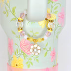 Pastel Spring Blossom Tumbler Handle Bracelet