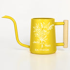 Personalized Watering Can with Floral Design – Customizable Name and Date