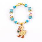 Silly Goose Tumbler Handle Charm with Blue and Gold Accents