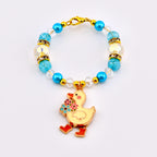 Silly Goose Tumbler Handle Charm with Blue and Gold Accents