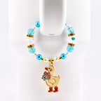 Silly Goose Tumbler Handle Charm with Blue and Gold Accents