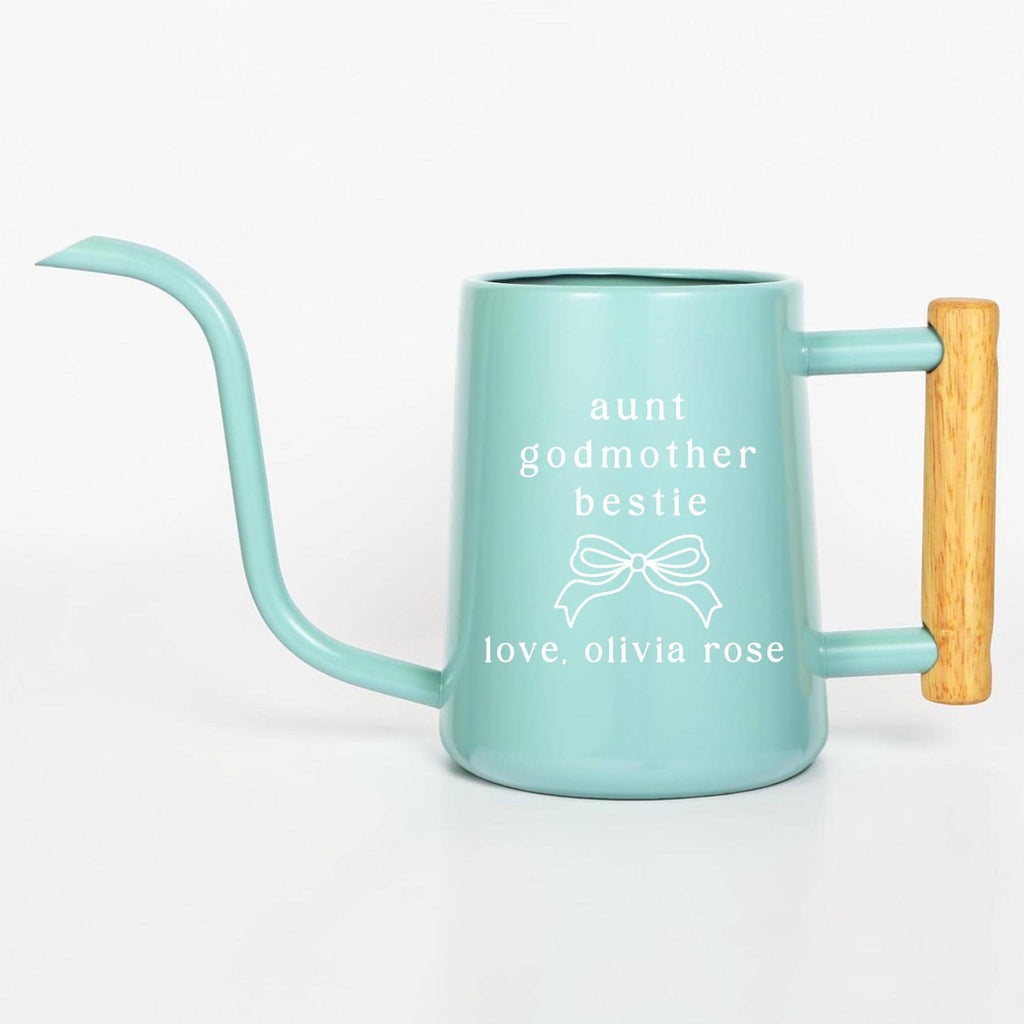 Personalized Watering Can | Coquette Bow Plant Lover Gift