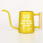 Personalized Watering Can with Wood Handle | Letting Our Love Grow