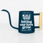 Personalized Watering Can with Wood Handle | Letting Our Love Grow