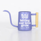 Personalized Watering Can with Wood Handle | Letting Our Love Grow