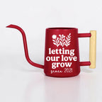 Personalized Watering Can with Wood Handle | Letting Our Love Grow