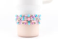 Sea Glass Plume Bracelet Collection: Blue, Pink and Purple Beaded Bracelets