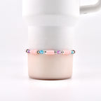 Sea Glass Plume Bracelet Collection: Blue, Pink and Purple Beaded Bracelets
