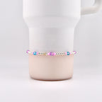 Sea Glass Plume Bracelet Collection: Blue, Pink and Purple Beaded Bracelets