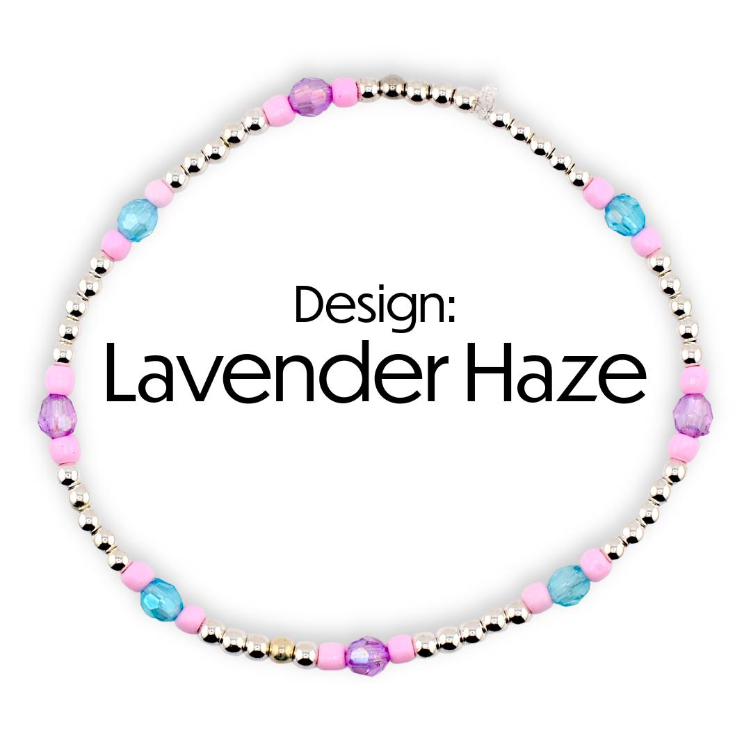 Sea Glass Plume Bracelet Collection: Blue, Pink and Purple Beaded Bracelets