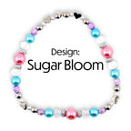 Sea Glass Plume Bracelet Collection: Blue, Pink and Purple Beaded Bracelets