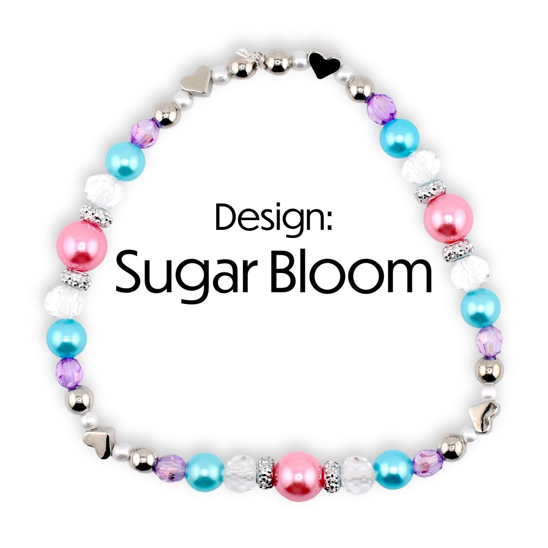 Sea Glass Plume Bracelet Collection: Blue, Pink and Purple Beaded Bracelets