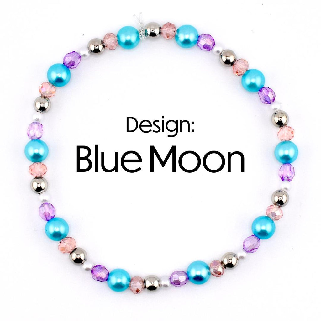 Sea Glass Plume Bracelet Collection: Blue, Pink and Purple Beaded Bracelets