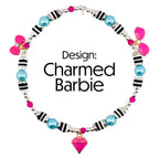 Barbie 1959 Collection Beaded Bracelets: Pink, Black, White, Blue, Silver Accents