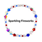 Red White and Blue Bracelet Collection: Patriotic Bling Beaded Bracelets