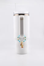 Silly Goose Tumbler Handle Charm with Blue and Gold Accents