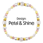 Keepsake Bracelet Collection — Yellow Pink and Pearl Beaded Bracelets