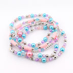 Sea Glass Plume Bracelet Collection: Blue, Pink and Purple Beaded Bracelets