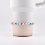 Sea Glass Plume Bracelet Collection: Blue, Pink and Purple Beaded Bracelets
