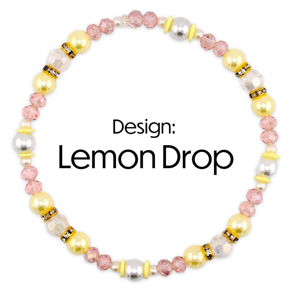 Keepsake Bracelet Collection — Yellow Pink and Pearl Beaded Bracelets