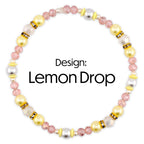 Keepsake Bracelet Collection — Yellow Pink and Pearl Beaded Bracelets