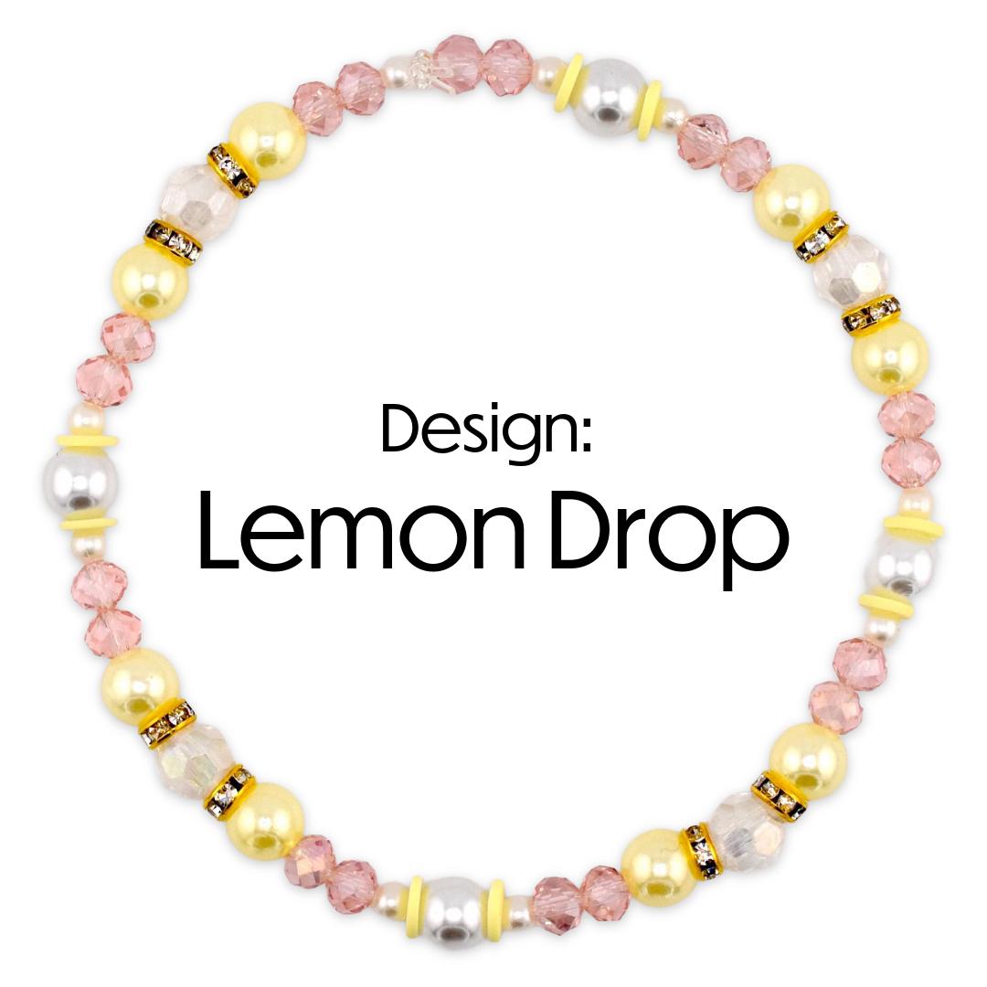 Keepsake Bracelet Collection — Yellow Pink and Pearl Beaded Bracelets