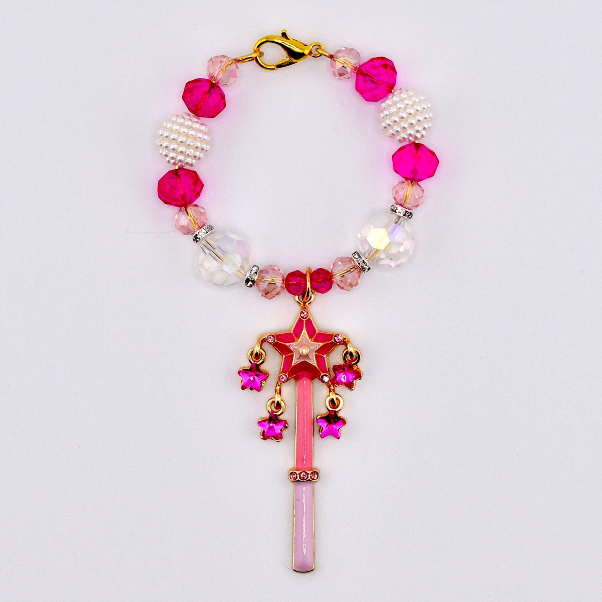 Pink Magic Wand Tumbler Handle Charm