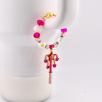 Pink Magic Wand Tumbler Handle Charm