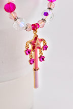 Pink Magic Wand Tumbler Handle Charm
