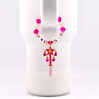 Pink Magic Wand Tumbler Handle Charm