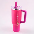 Flamingo Bag Charm or Tumbler Straw Charm